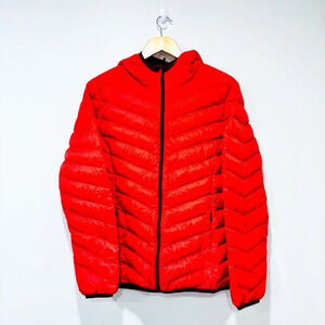 SIMONS Orange down puffer  coat